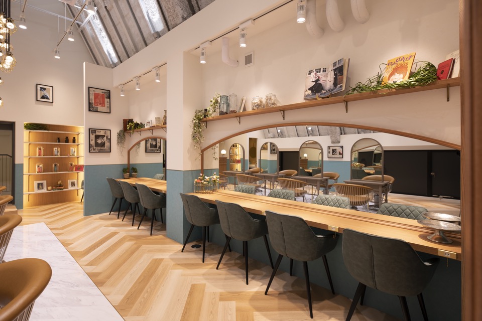 CPO設計　美容院・美容室・ヘアサロン施工事例「Lond leglise」