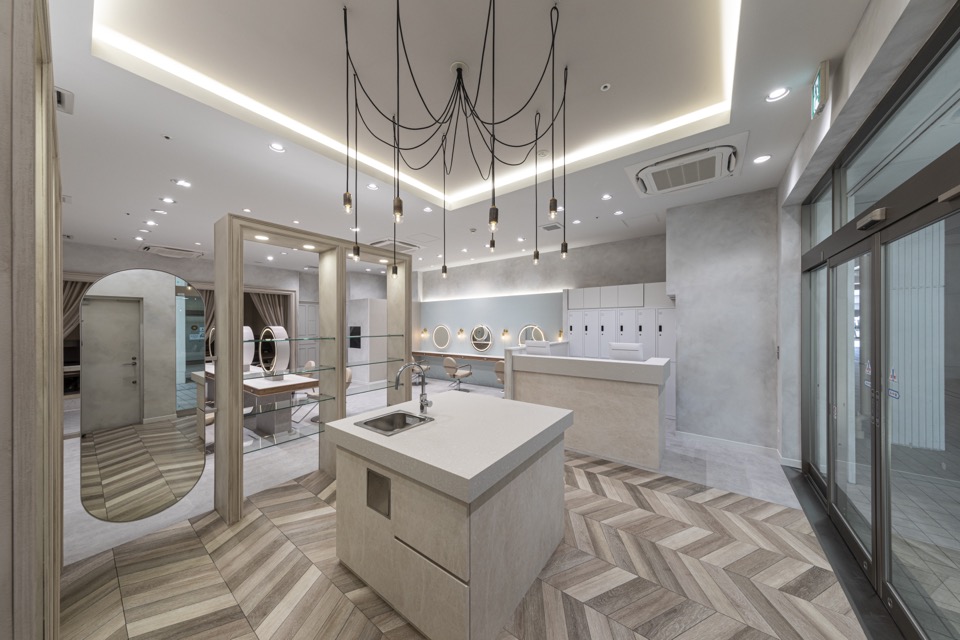 CPO設計　美容院・美容室・ヘアサロン施工事例「kanon hair&beauty」