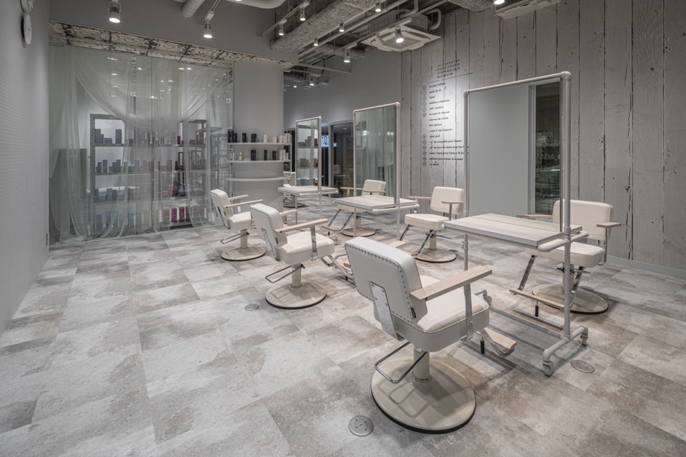 CPO設計　美容院・美容室・ヘアサロン施工事例「Maison des M.SLASH」