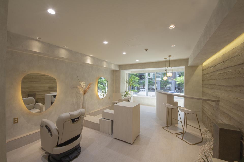 CPO設計　美容院・美容室・ヘアサロン施工事例「una」