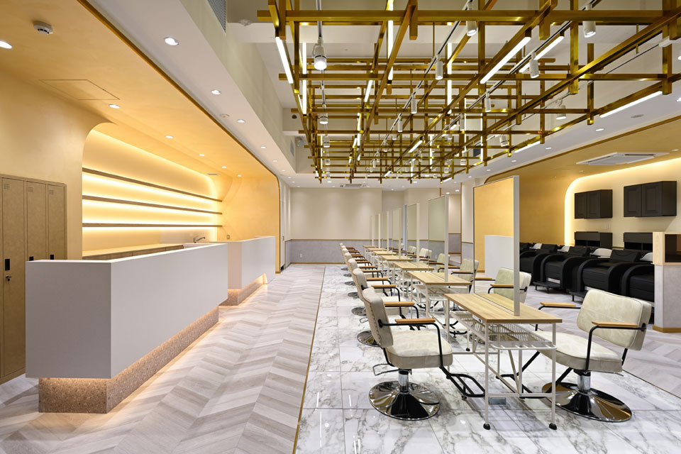 CPO設計　美容院・美容室・ヘアサロン施工事例「ZEST fino」