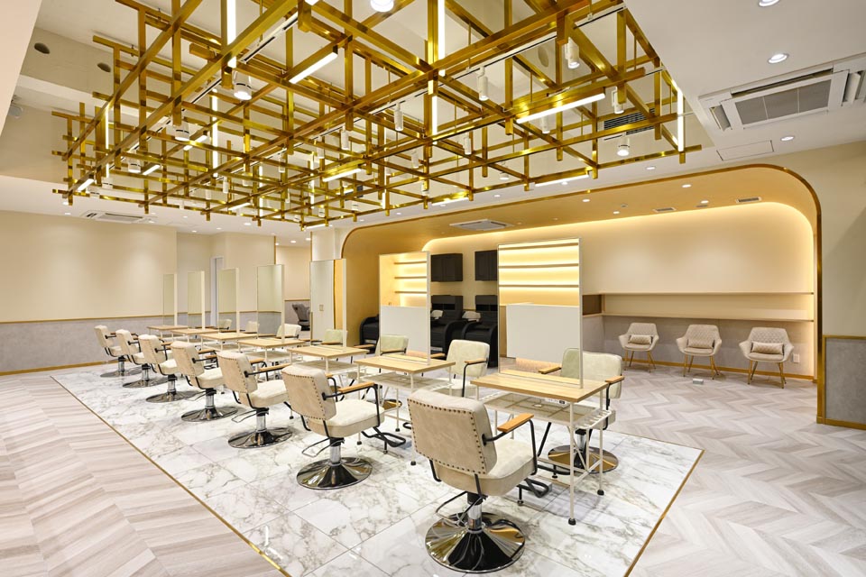 CPO設計　美容院・美容室・ヘアサロン施工事例「ZEST fino」