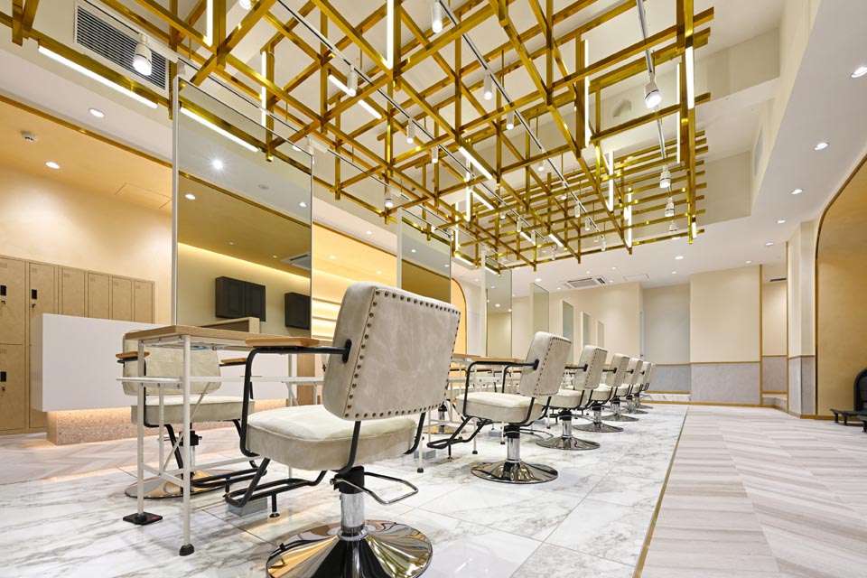 CPO設計　美容院・美容室・ヘアサロン施工事例「ZEST fino」