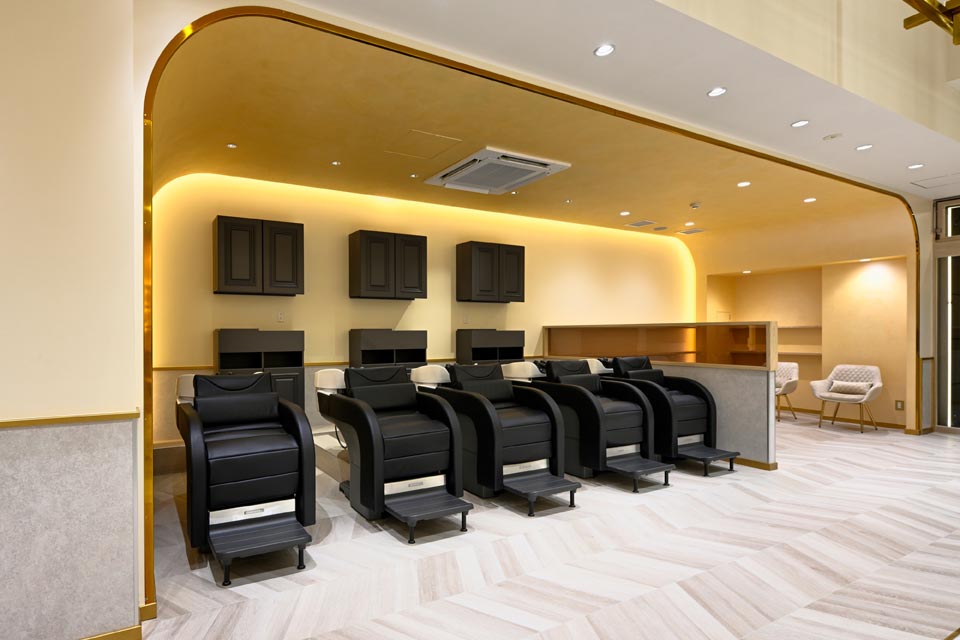 CPO設計　美容院・美容室・ヘアサロン施工事例「ZEST fino」